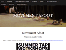 Tablet Screenshot of movementafoottap.com